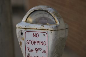 Parking meter that has expired