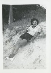Mother Lillian Golden on the beach