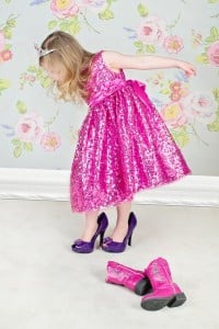 High Heels dress up little girl