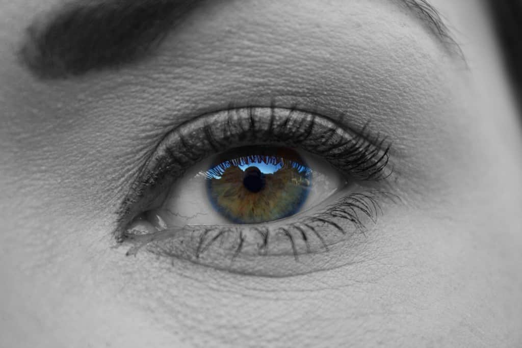 Woman's Eye Seeing Her Own Beauty