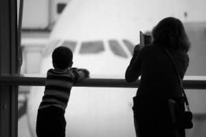 Airport_Child and Mother