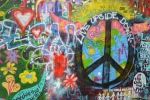 John Lennon "Hippie" Wall of Peace