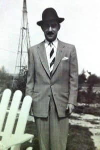 My father in his suit and top hat, always the dapper dresser