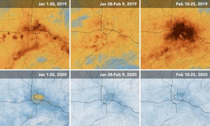 Air Pollution over China's Environment